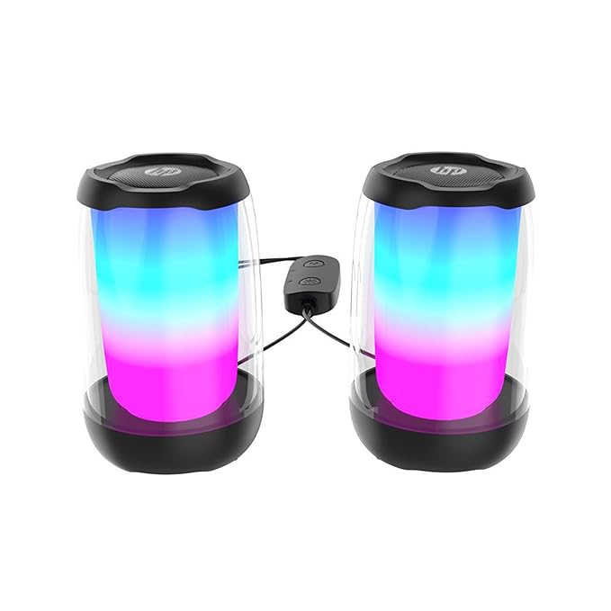 Multimedia Speaker DHS-5100, High Power Speaker with Pure and Pleasant Sound Quality; RGB Light Effect; USB Powered; Bluetooth® 5 connectivity Support; Dual Speaker Design