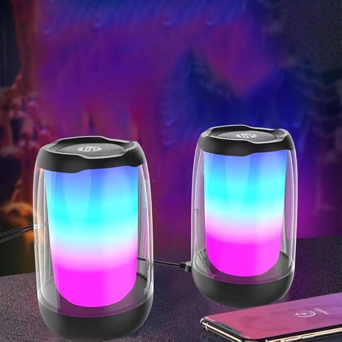 Multimedia Speaker DHS-5100, High Power Speaker with Pure and Pleasant Sound Quality; RGB Light Effect; USB Powered; Bluetooth® 5 connectivity Support; Dual Speaker Design