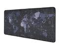Large Extended Mouse Pad XXL with Non-Slip Rubber Base, Stitched Edge Mouse Mat for Laptop, Computer & Desk - 60 x 30 x 0.2 cm - World Map