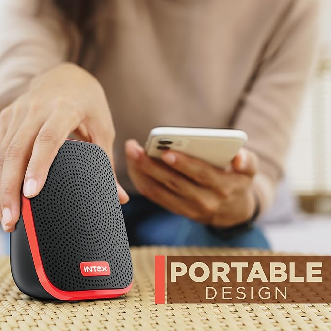 2.0 USB Computer Multimedia Speaker, 10W Powerful Sound, USB Powered, 3.5mm Aux Connectivity, in-Line Volume Control Pod for PC, Laptops, Desktop & Mobiles – Orange