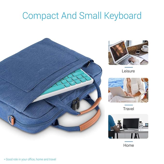 Combo of Multimedia Wireless Keyboard & Mouse, Compact Light-Weight for PCs, Laptops and Smart TV, White