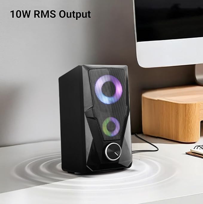 Multimedia Speaker With Aux Connectivity,USB Powered And Volume Control