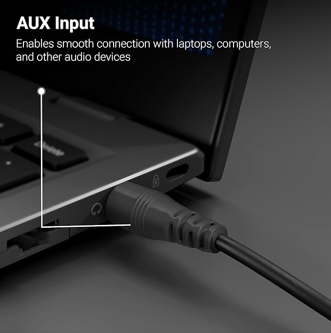 2.0 USB Computer Speakers, 5 Watts, USB Powered, AUX, Volume Control Pod for PC, Laptops, Desktop