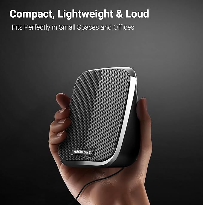 2.0 USB Computer Speakers, 5 Watts, USB Powered, AUX, Volume Control Pod for PC, Laptops, Desktop